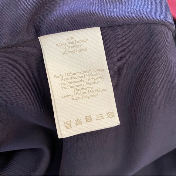 Boden | Alexis Dress Burgundy Button Sleeves - Picture 4 of 9